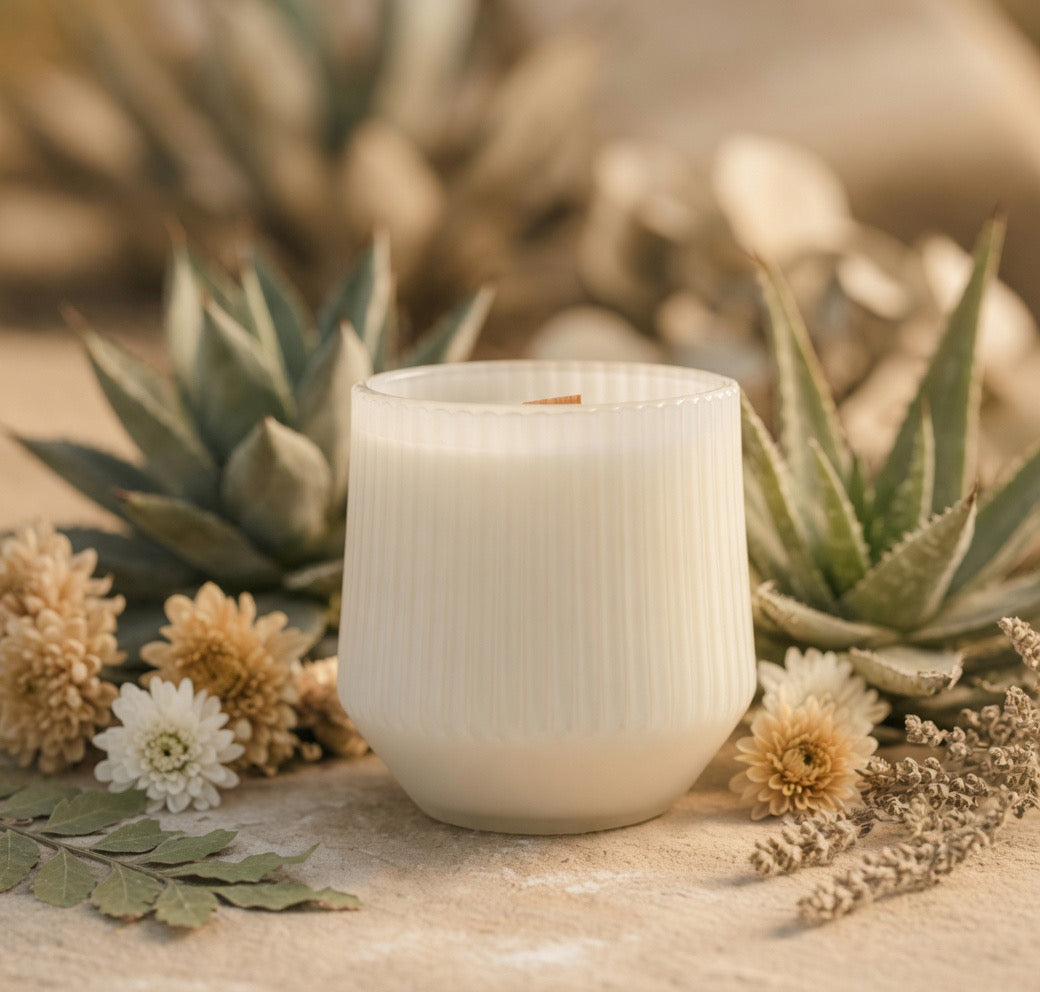 Desert Agave - 10oz Organic Beeswax Candle
