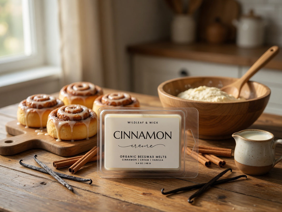 Cinnamon Crème - 2.4oz Organic Beeswax Melts