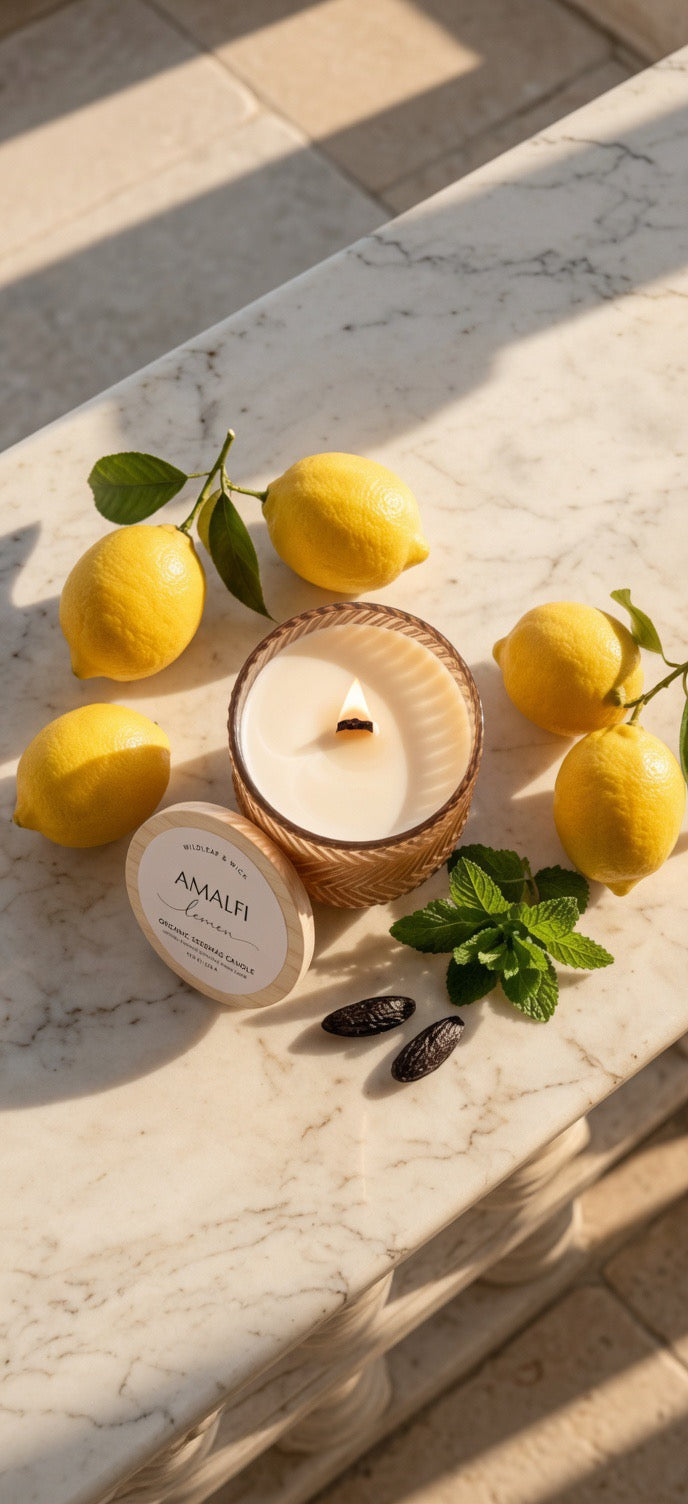 Amalfi Lemon - 10oz Organic Beeswax Candle
