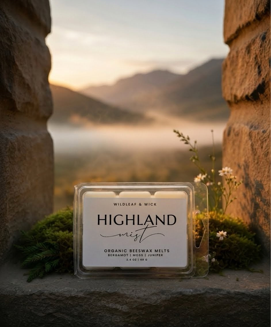 Highland Mist - 2.4oz Organic Beeswax Melts