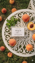 Peach Bellini - 2.4oz Organic Beeswax Melts