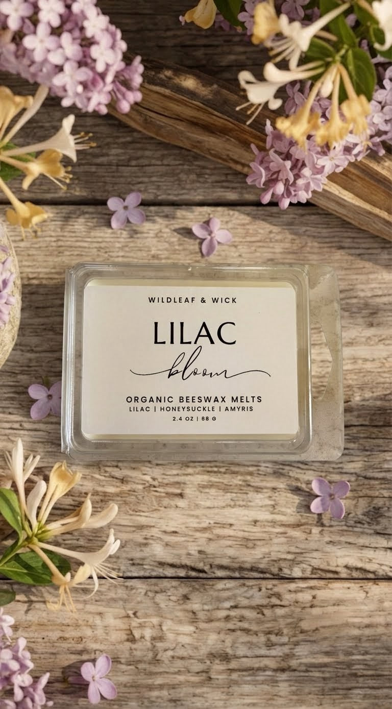 Lilac Bloom - 2.4oz Organic Beeswax Melts