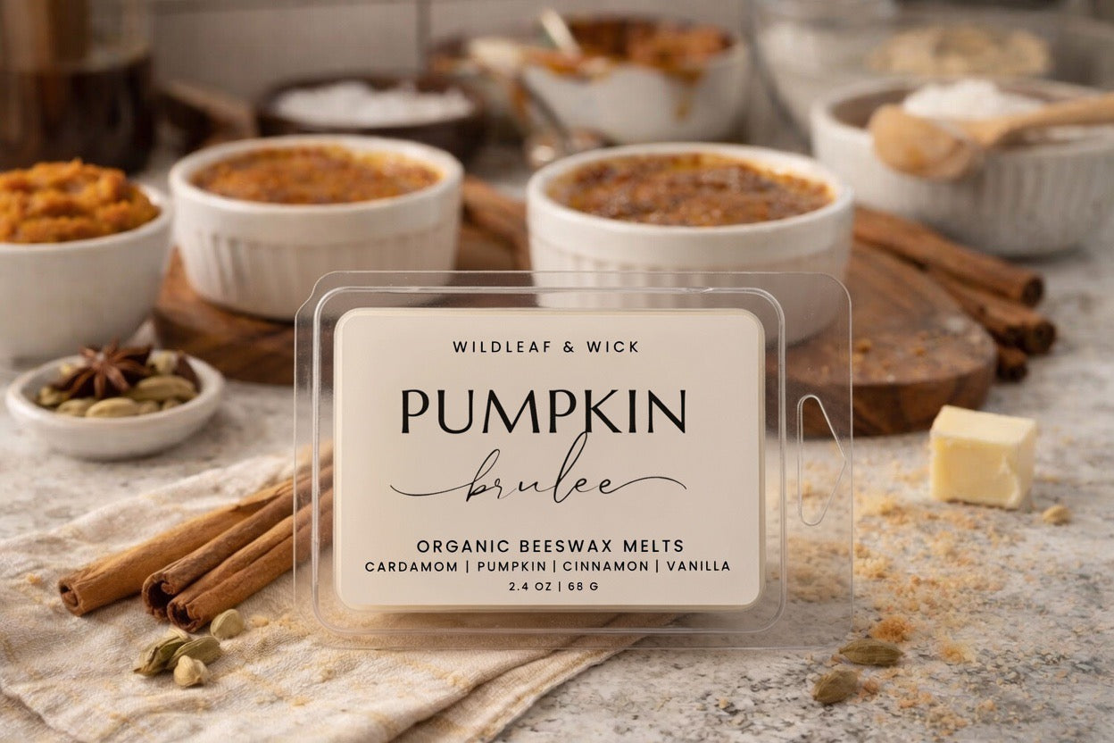 Pumpkin Brûlée - 2.4oz Organic Beeswax Melts