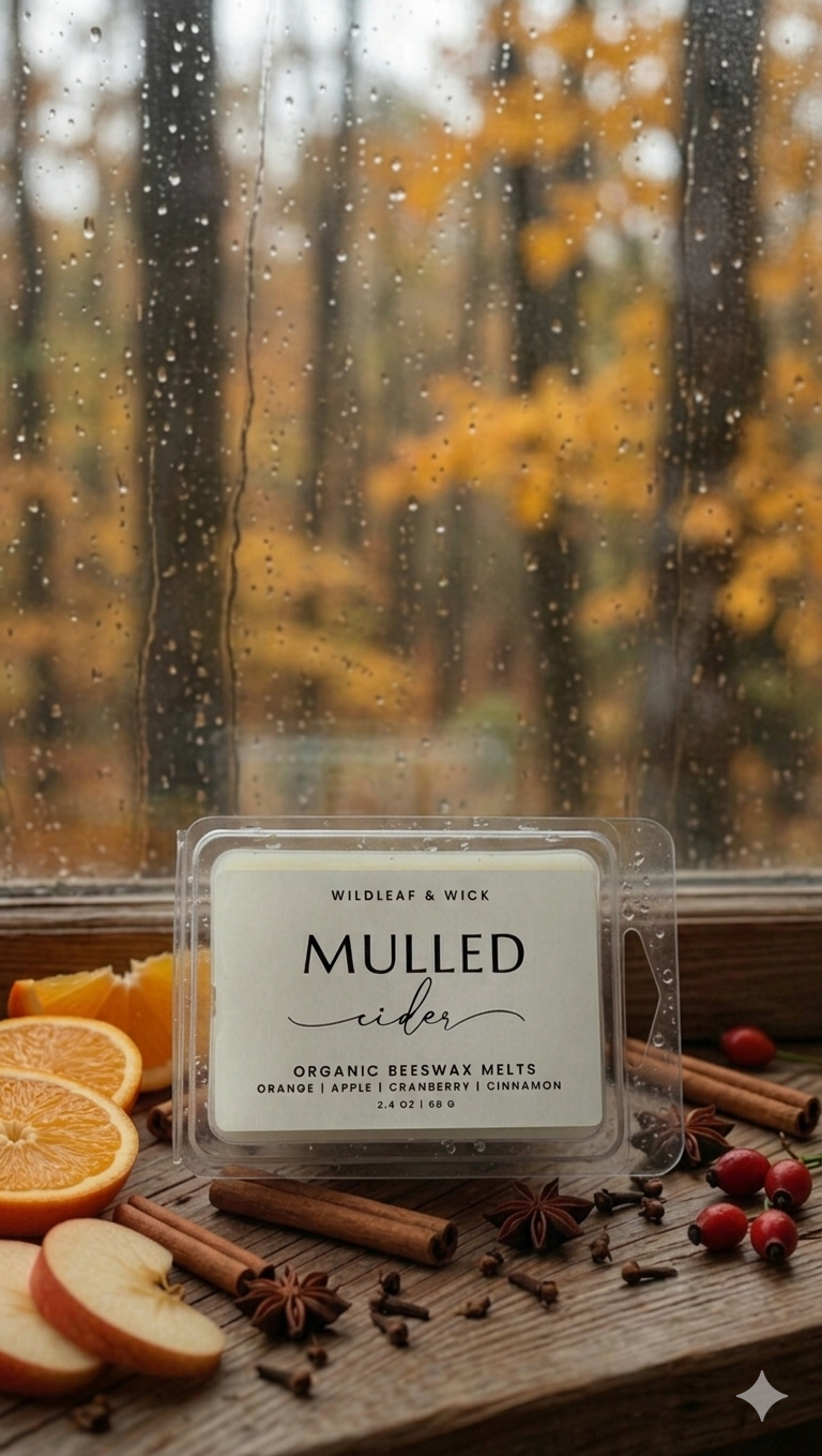 Mulled Cider - 2.4oz Organic Beeswax Melts