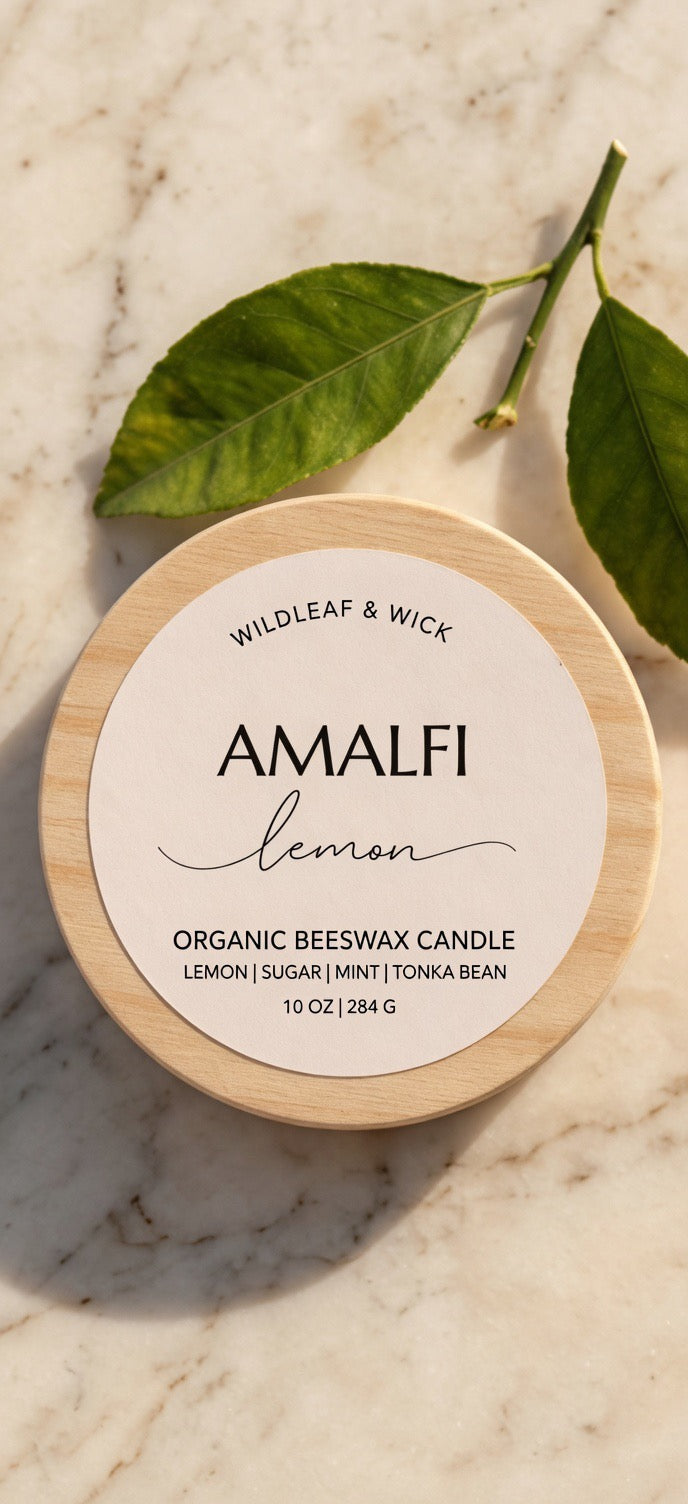 Amalfi Lemon - 10oz Organic Beeswax Candle