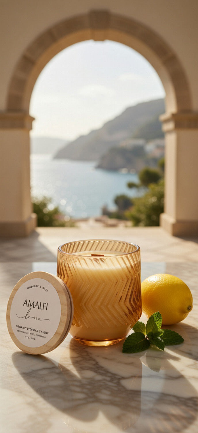 Amalfi Lemon - 10oz Organic Beeswax Candle