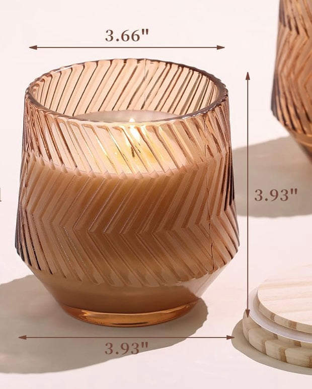Pink Grapefruit - 10oz Organic Beeswax Candle