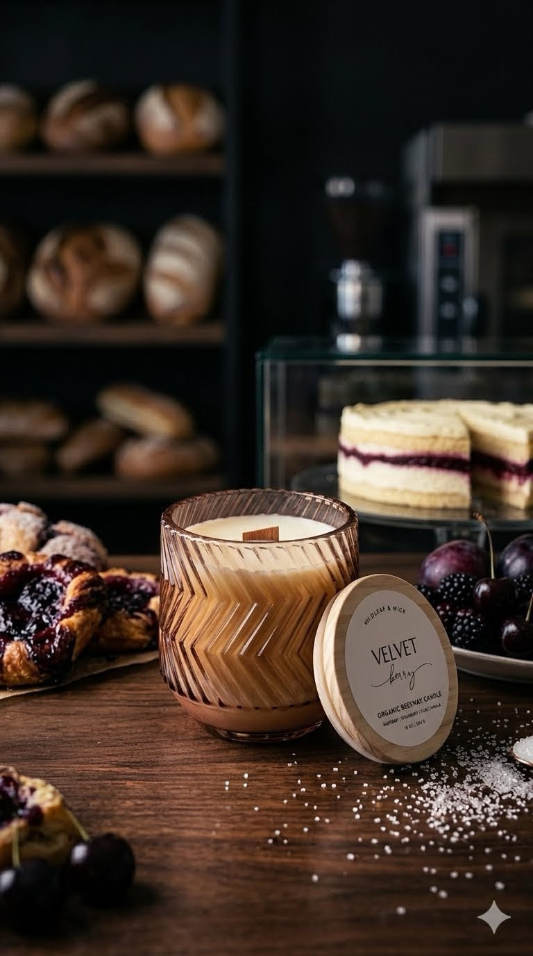 Velvet Berry - 10oz Organic Beeswax Candle