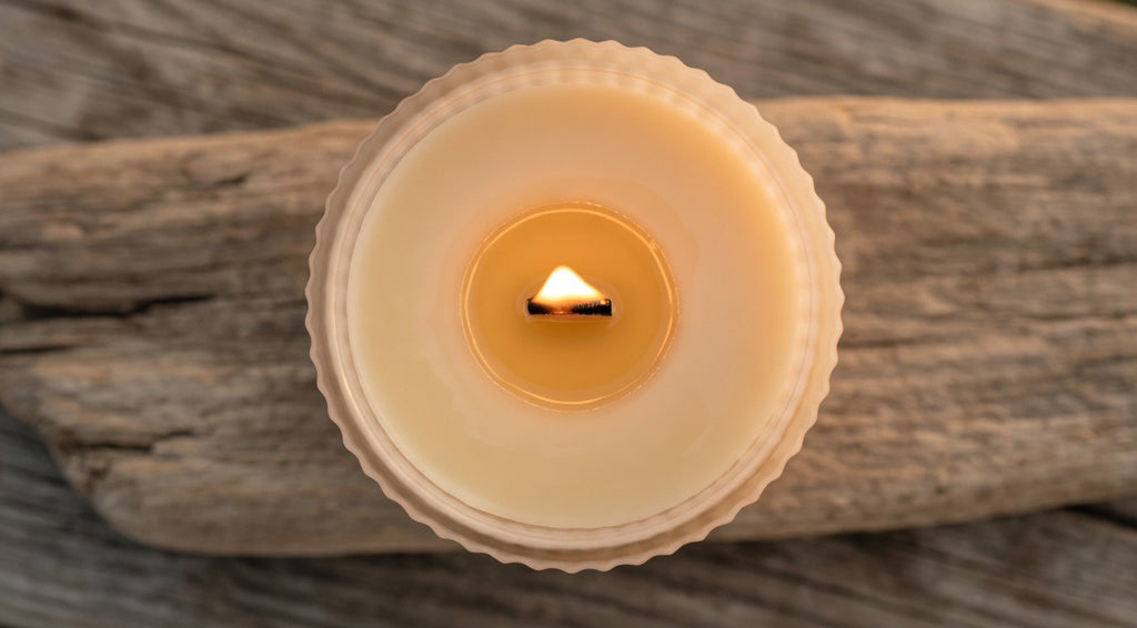 Honeysuckle Fields - 10oz Organic Beeswax Candle