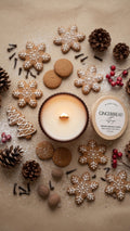Gingerbread Cottage - 10oz Organic Beeswax Candle