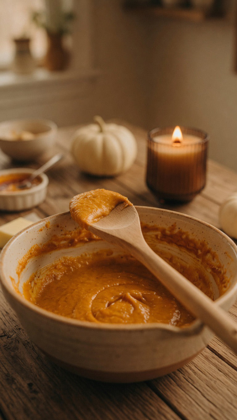 Pumpkin Brûlée - 10oz Organic Beeswax Candle