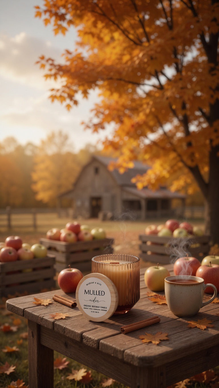 Mulled Cider - 10oz Organic Beeswax Candle
