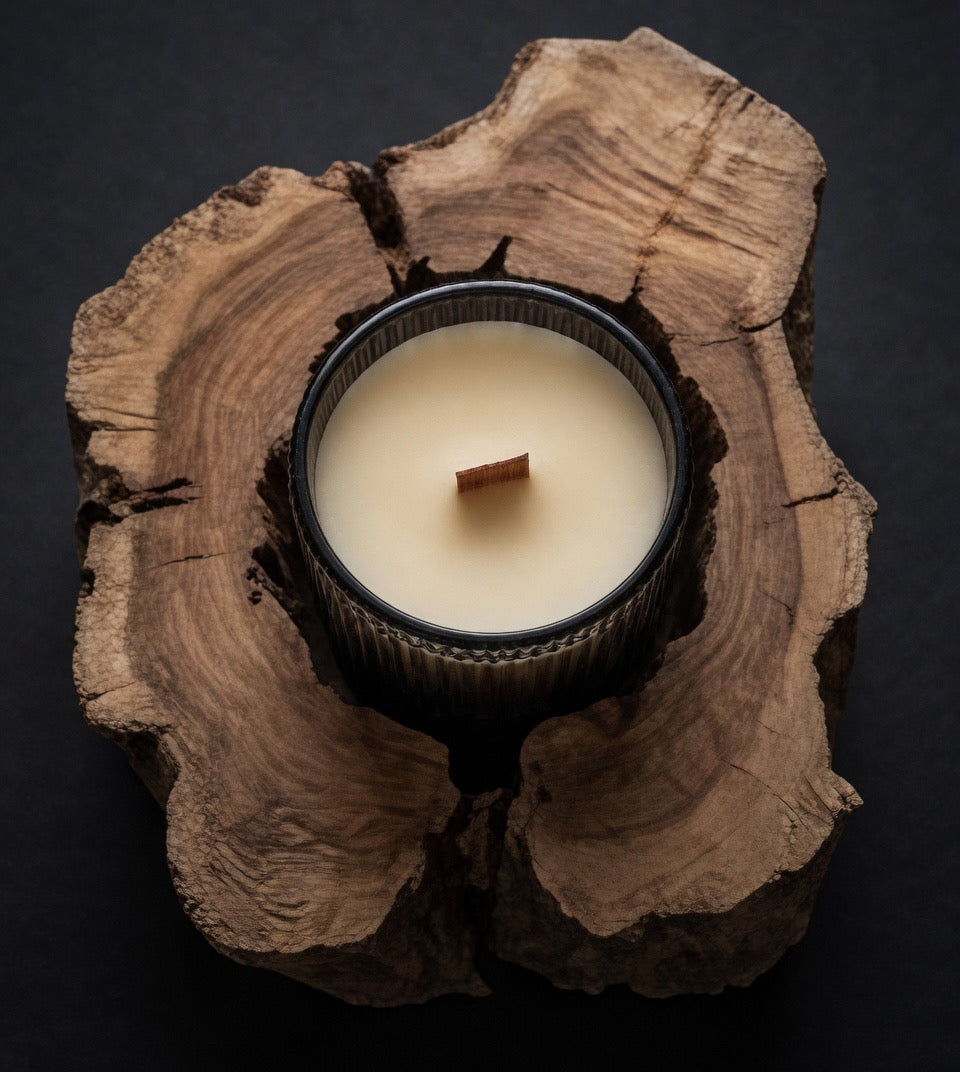 Midnight Cove - 10oz Organic Beeswax Candle