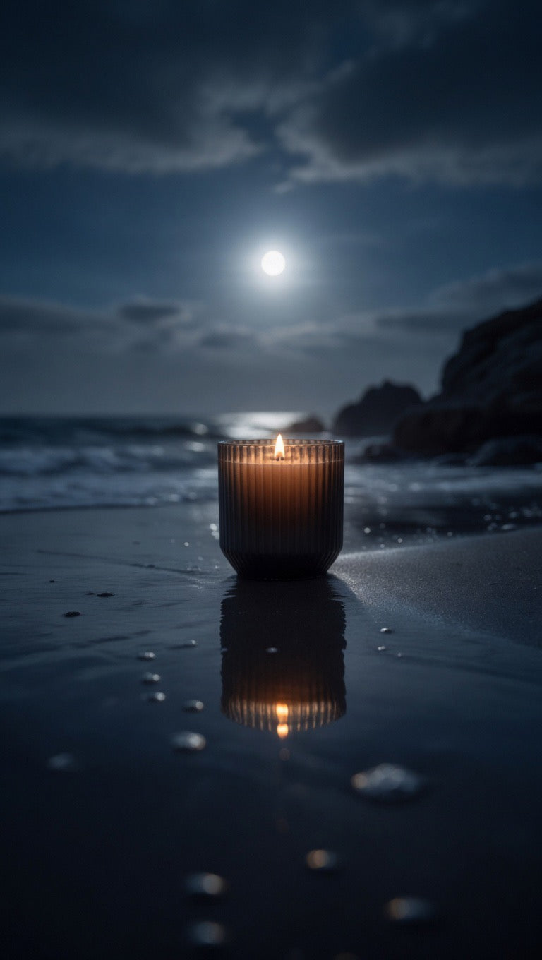 Midnight Cove - 10oz Organic Beeswax Candle