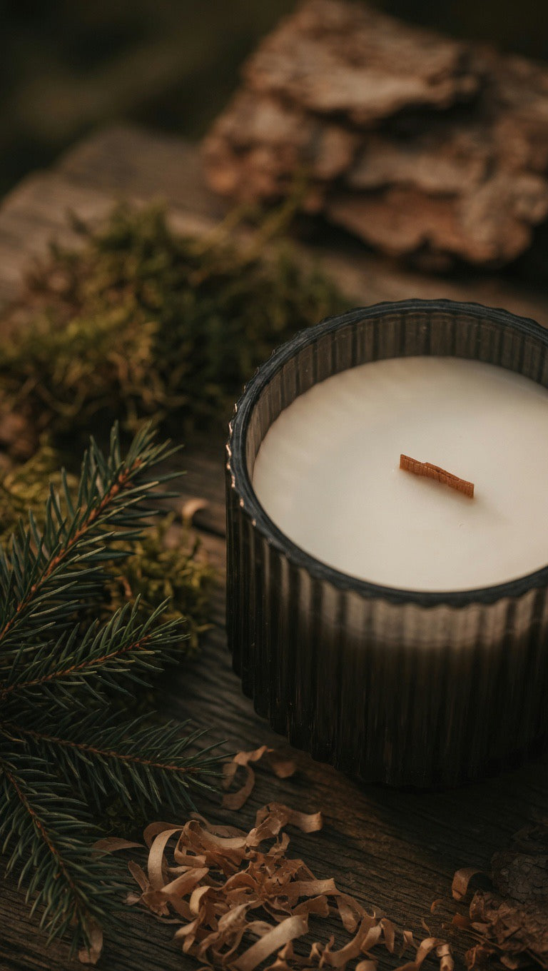 Cedar Blanc - 10oz Organic Beeswax Candle