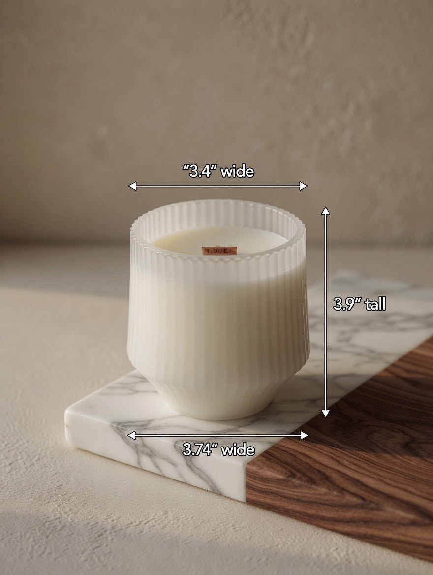 Ocean Orchid - 10oz Organic Beeswax Candle