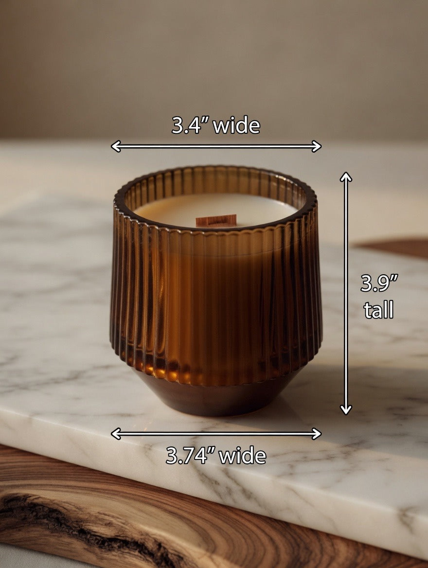 Bourbon Orchard - 10oz Organic Beeswax Candle