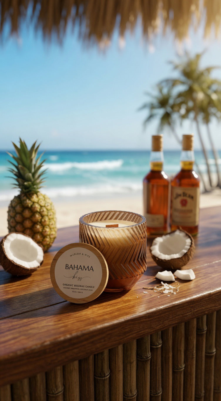 Bahama Kiss - 10oz Organic Beeswax Candle