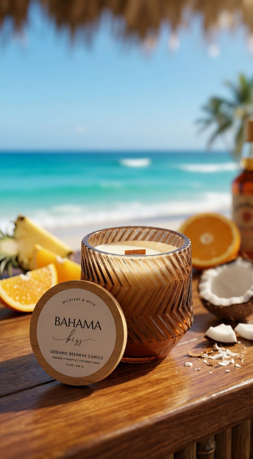 Bahama Kiss - 10oz Organic Beeswax Candle