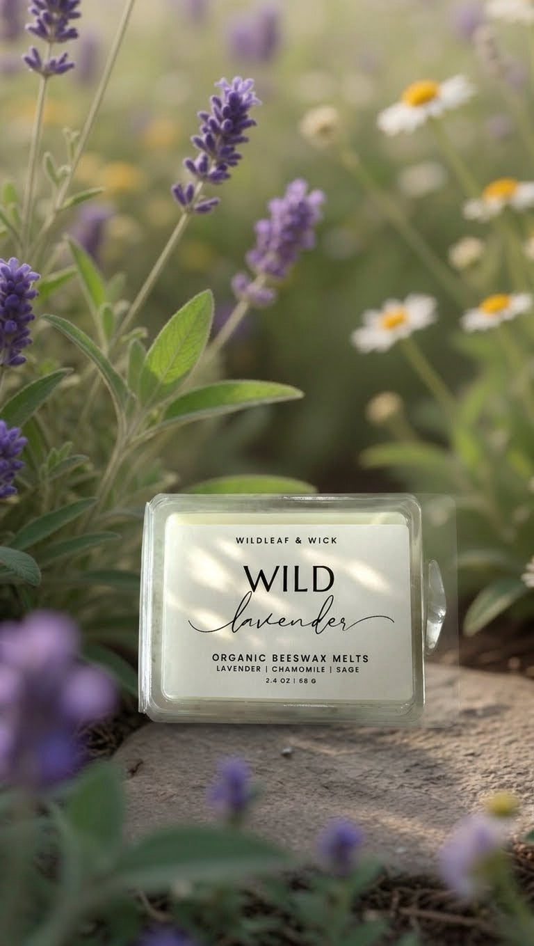 Wild Lavender - 2.4oz Organic Beeswax Melts