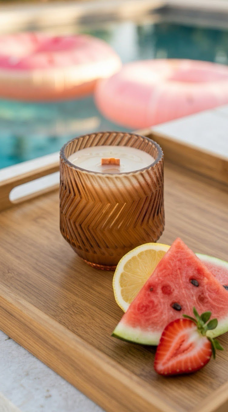 Lemonade Blush - 10oz Organic Beeswax Candle
