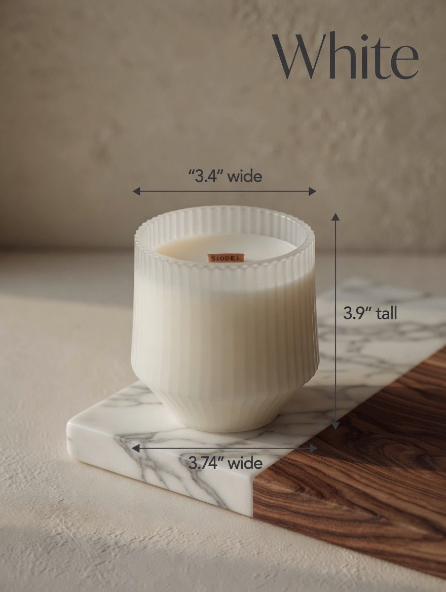 White Tea - 10oz Organic Beeswax Candle