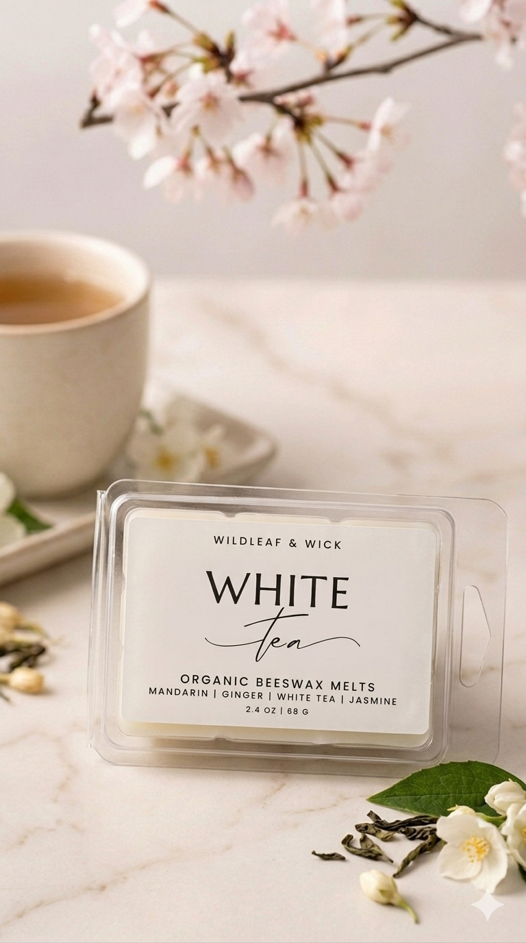 White Tea - 2.4oz Organic Wax Melts